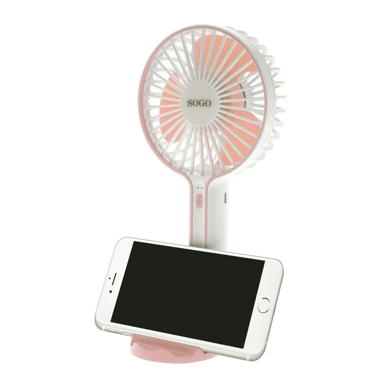 # Mini Ventoinha de Mesa Portátil c/suporte p/telemóvel VEN-SS-21420P|USB -Sogo