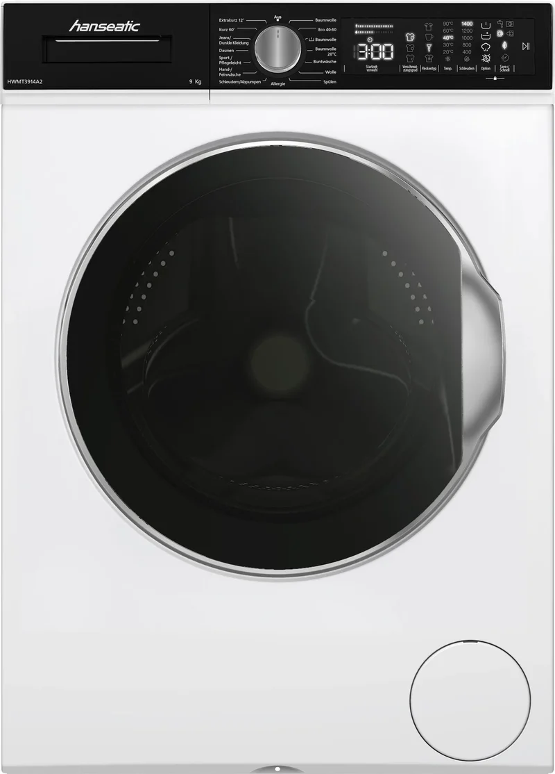 Máquina de lavar roupa HWMT3914A2 |9Kg - HANSEATIC