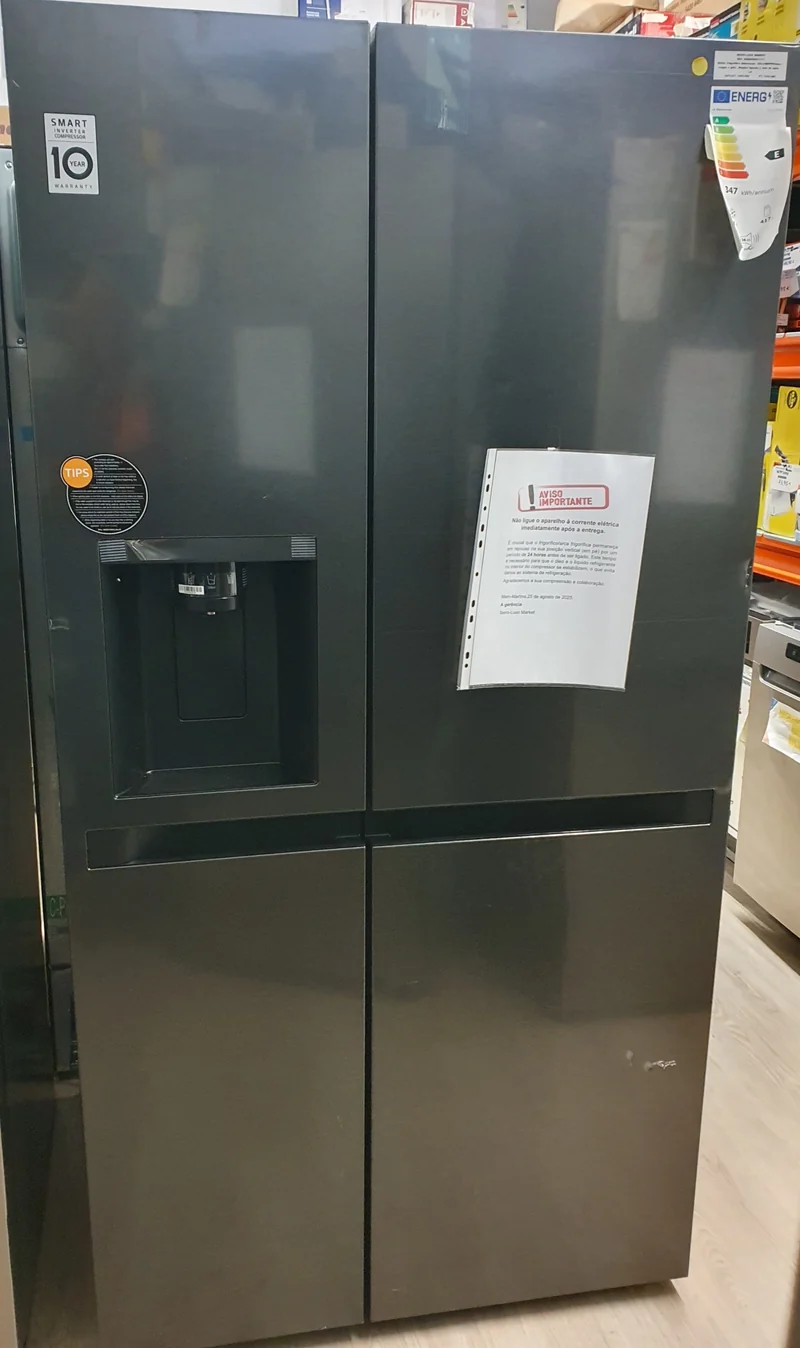 Frigorífico Americano GSLC40EPPE|Inox,Preto | c/agua e gelo - LG