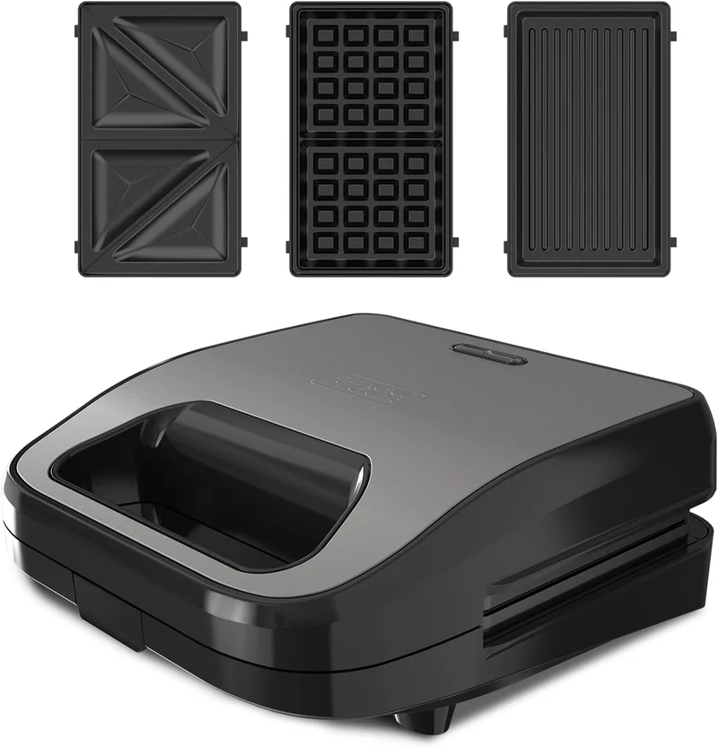 Sanduicheira BXSA-754-E| Inox| 750w -Black Decker