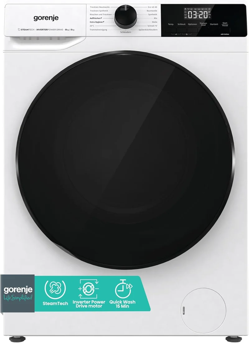 Máquina de Lavar e Secar Roupa WDAM854AP - 8/5 Kg - GORENJE