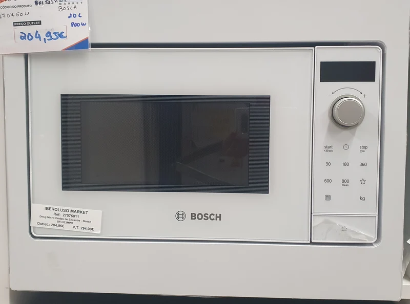 Micro-Ondas de Encastre |BFL523MW3| BRANCO - Bosch
