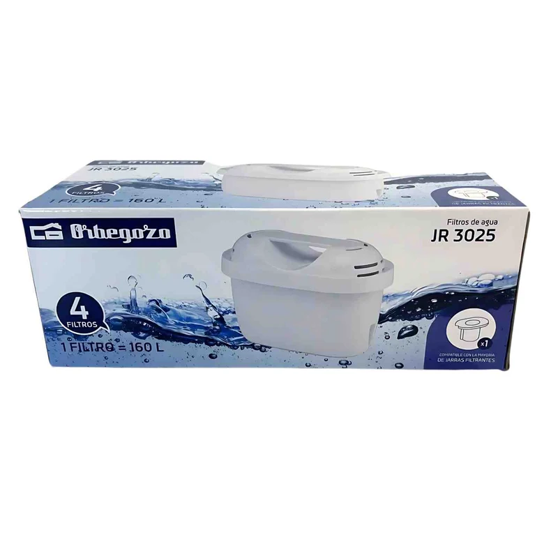 Orbegozo Pack 4 Filtros JR3025 - Recambios Jarra Depuradora Agua
