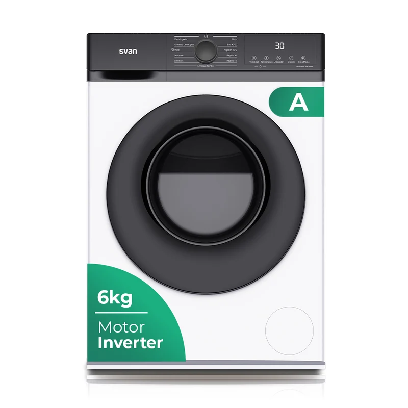 Svan SL6203AIDV – Lavadora 6kg 1200rpm Inverter Clase A