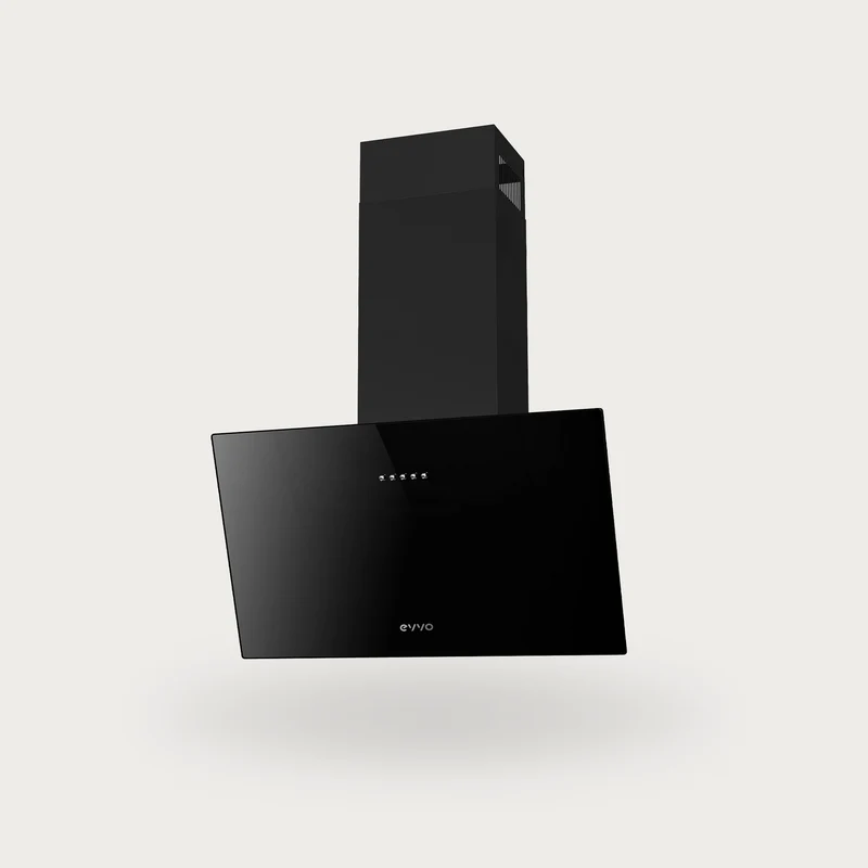 Campana Extractora Decorativa EVVO CE40 Cristal Black