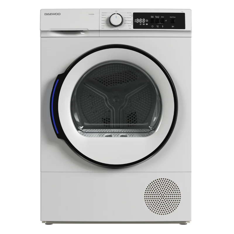 DAEWOO TD-B7GP1WE0-FR Freestanding Tumble Dryer 7 kg E Class with Heat Pump Technology