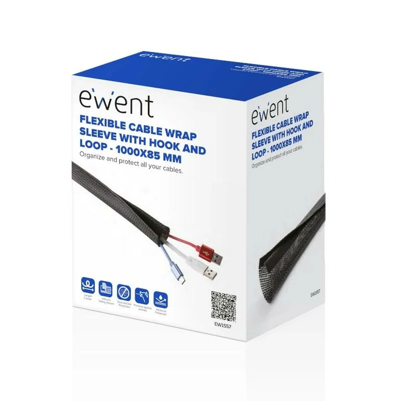Acoplamiento Ewent ew1557 1 m Negro