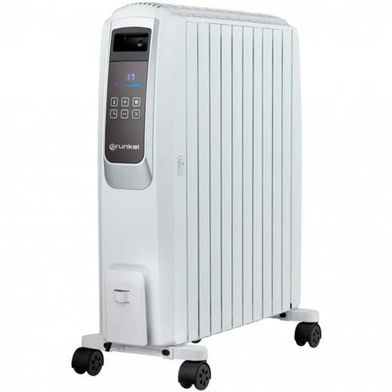 Radiador de aceite (10 cámaras) Grunkel RAC-10 Piros Blanco Digital Gris 2500 W