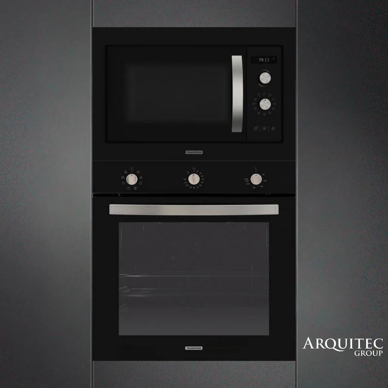 Torre de hornos acero y vidrio 60 cm - 94880008+94870220 - TRAMONTINA